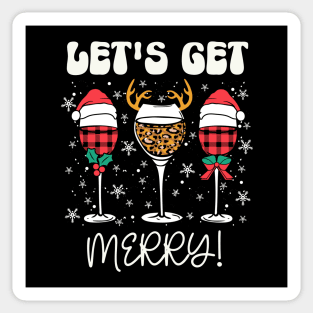 Christmas Wine Lover - Let's Get Jolly Sticker